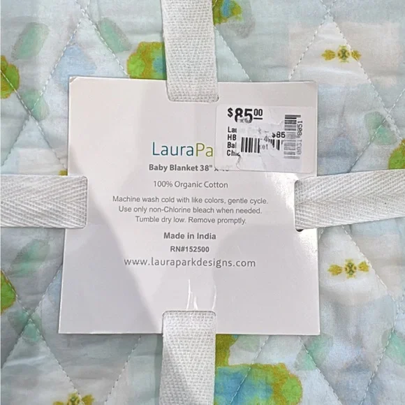 NWT Laura Park Cotton Baby Blanket - Picture 3 of 3